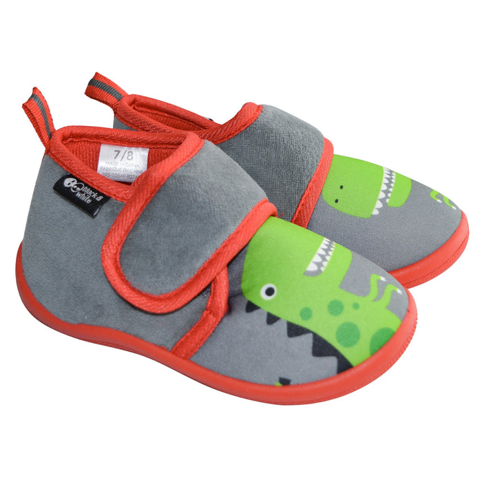 Chaussons antidérapants Dino T-Rex de garderie pour tout-petits Kids Shoes (5-6T à 11-12T)