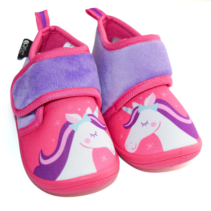 Chaussons antidérapants de garderie licorne pour fillettes de Kids Shoes - (5-6T à 13-1)