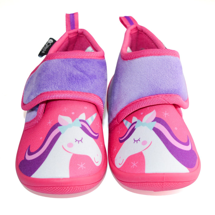 Chaussons antidérapants de garderie licorne pour fillettes de Kids Shoes - (5-6T à 13-1)