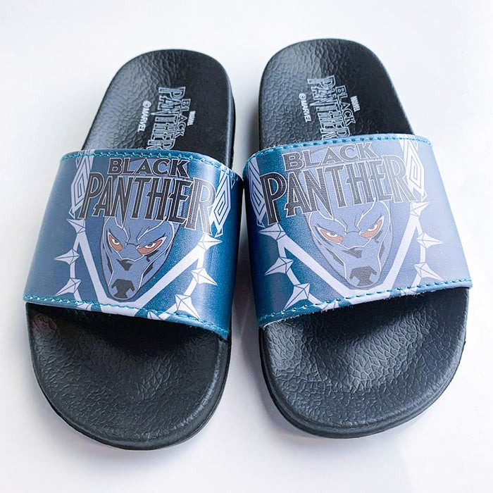 Kids Shoes Sandales enfilables Panthère Noire (Black Panther) pour garçons
