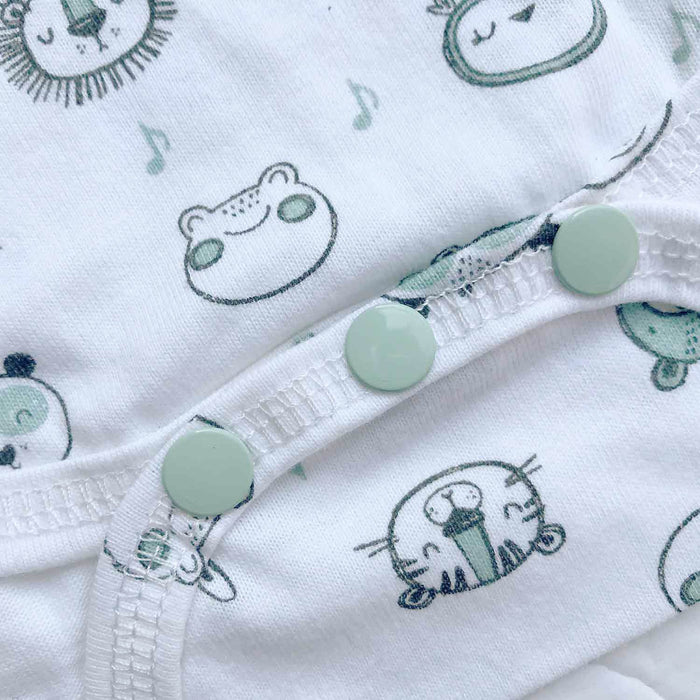 Ensemble de 2 grenouillères pour bébé en coton biologique Onyx & Green