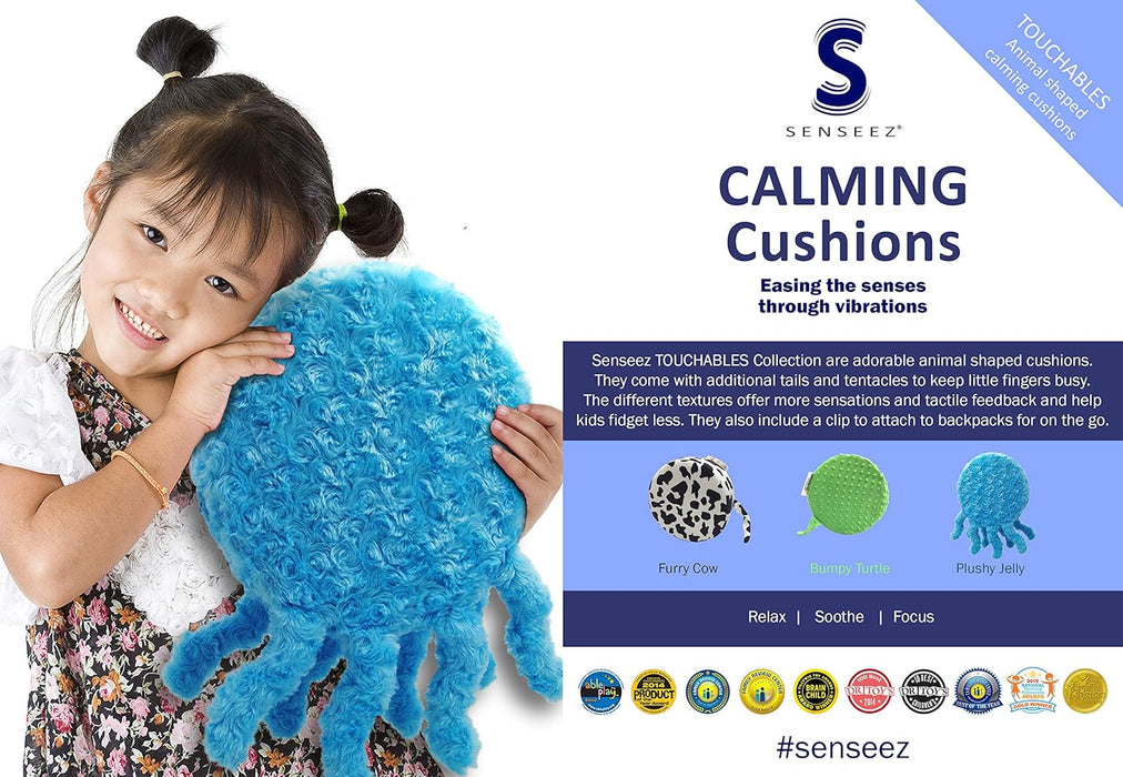 Oreiller sensoriel vibrant Senseez pour enfants - Touchables (collection peluche)