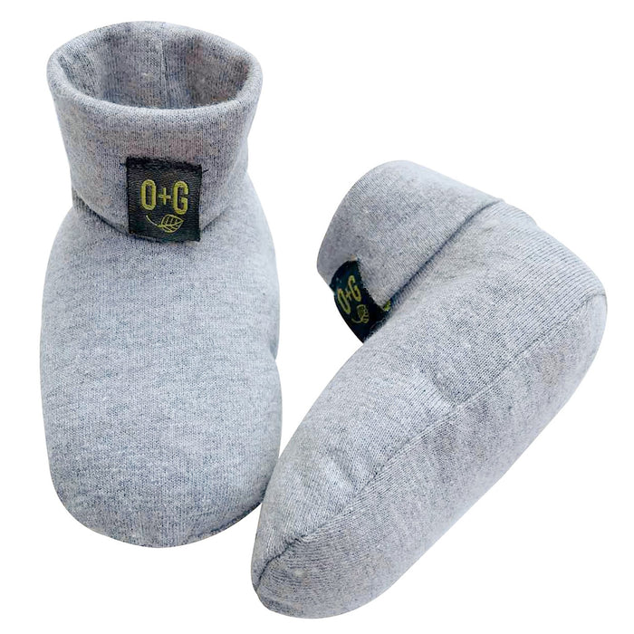 Chaussons pour bébé en coton biologique Onyx & Green