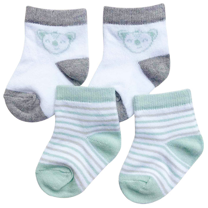 Ensemble de chaussettes biologiques pour bébé Onyx & Green - Lot de 2