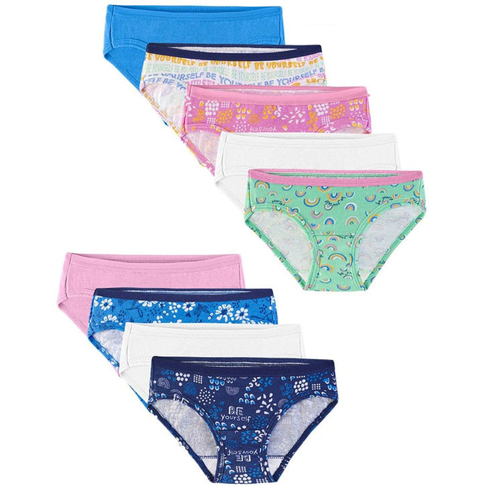 Fuit of the Loom Hipster Youth Girls Underwear - 9-Pack