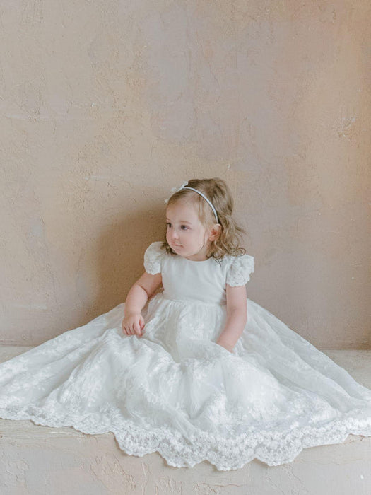 Teter Warm B128 Harmony- Baby Girl's Baptism Dress Off White