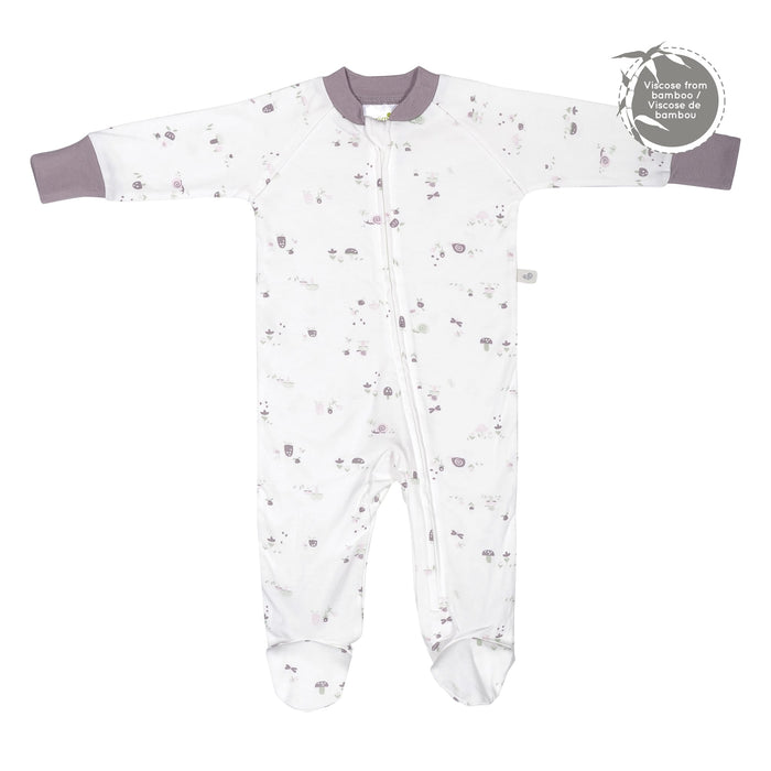 Pyjama pour bébé 1 pièce en bambou Perlimpinpin - Champignons