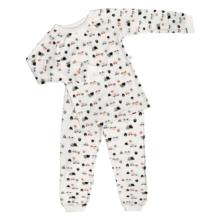 Pyjama pour bébé 2 pièces en bambou Perlimpinpin - Voitures