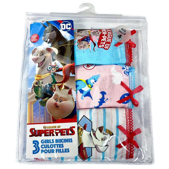 Jellifish Sous-vêtements Super Pets de DC pour filles - Pqt de 3