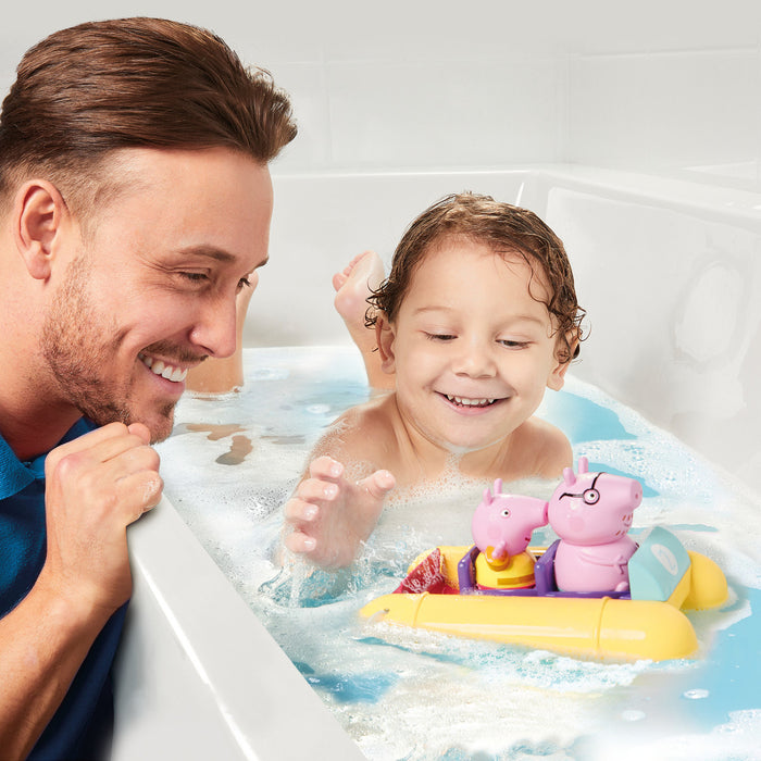 Pédalo jouet de bain à tirer Peppa Pig de Tomy Toomies (18m+)