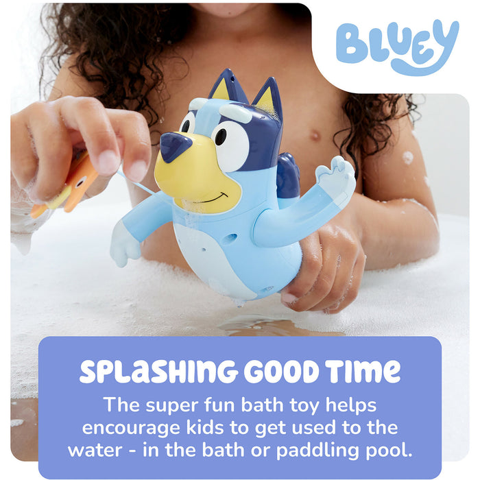 Tomy Toomies Swimming Bluey Bath Toy with Seahorse