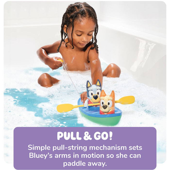 Tomy Toomies Bluey Pull & Go Canoe Bath Toy