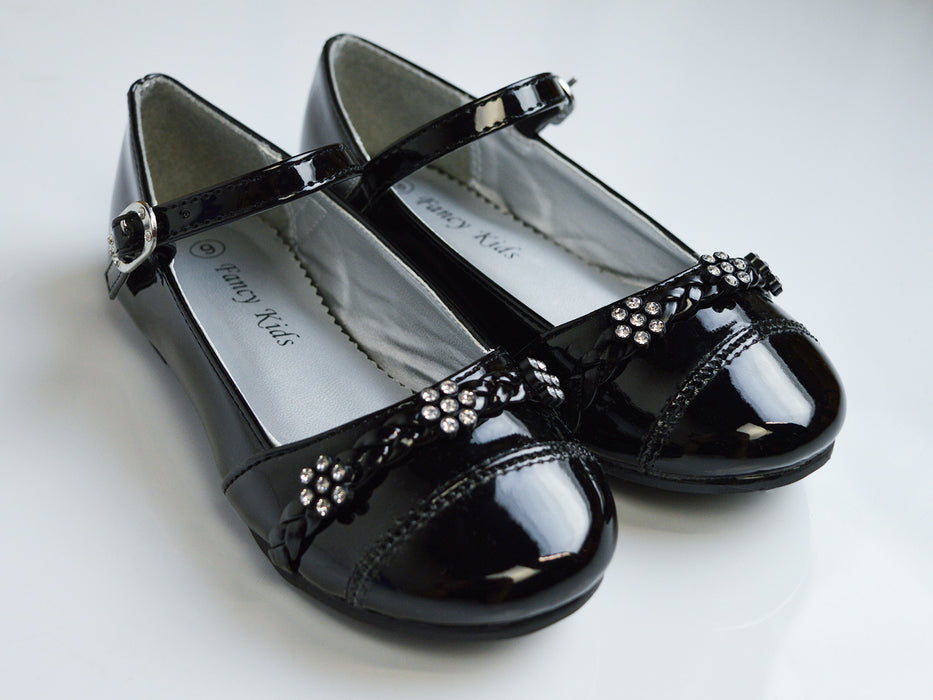 Elegant Mary Jane Girls Dress Shoes in Black, Ivory, Silver, and White - Baby, Toddler & Kids Sizes