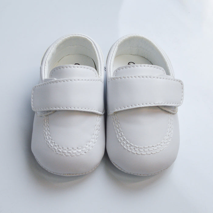 Baby Boys’ Baptism Moccasin Shoes – Soft, Stylish, and Comfortable (Baby sizes 0 to 5)