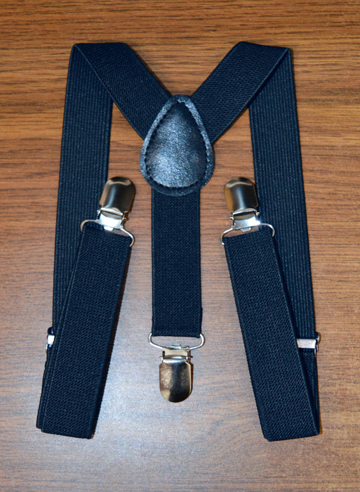 Stylish Children Suspenders – Classic Black, White, Grey, and Navy – Adjustable Fit