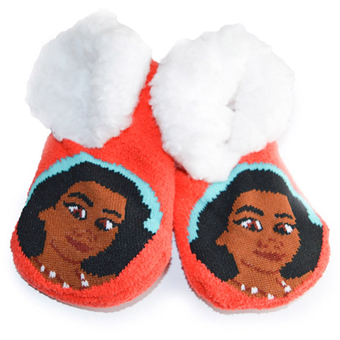 Jellifish Girls Disney Princess Non-slip Sherpa Slipper-socks - 1 Pair