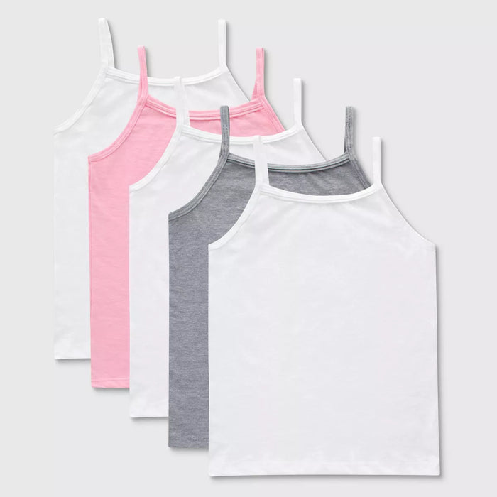 Hanes Girls Super Soft Camisoles - 5pk