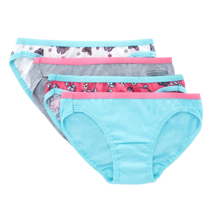 Culottes de bikini sans étiquette assorties pour filles Hanes - Lot de 4