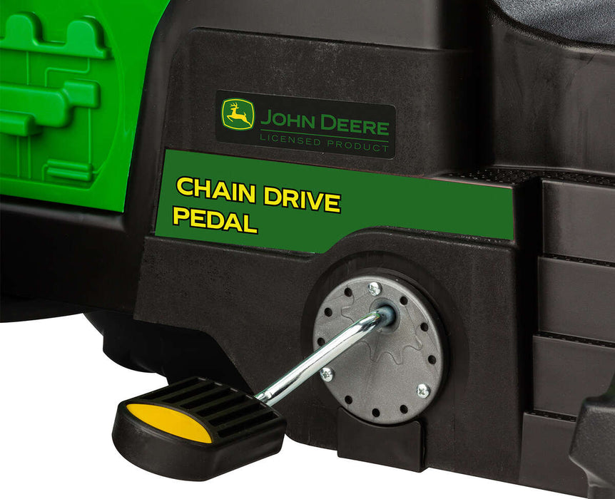 Peg Perego Kids John Deere Front Loader - Chain Driven Pedals - Green