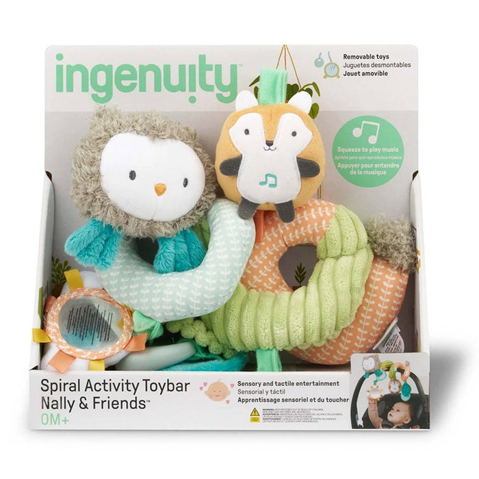 Ingenuity Nally and Friends Spiral Baby Activity Toy Bar