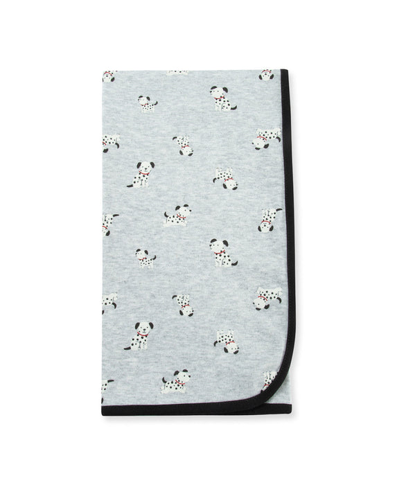 Little Me Receiving Blankets - Dalmatians - Grey