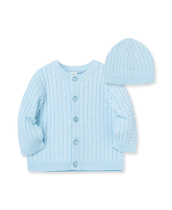 Pull torsadé et bonnet Little Me