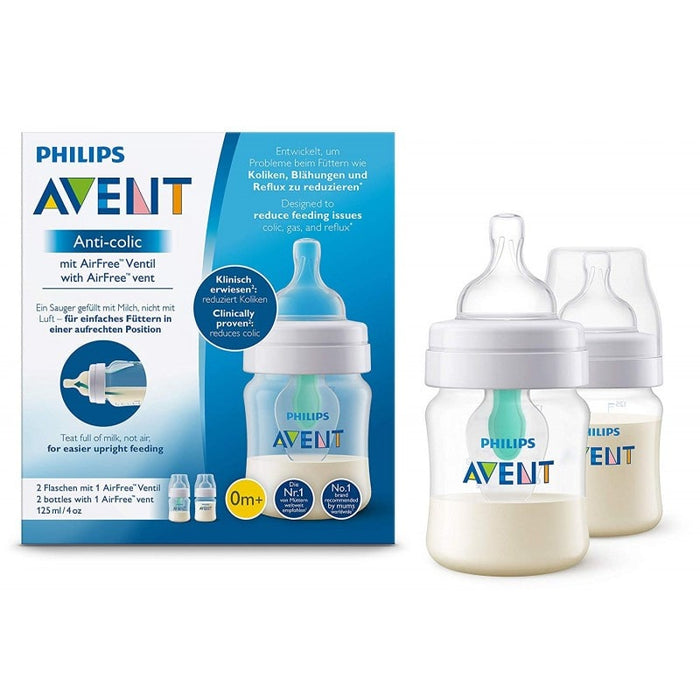 Philips Avent Anti Colic Baby Bottles 4oz/125ml - 2 Pack