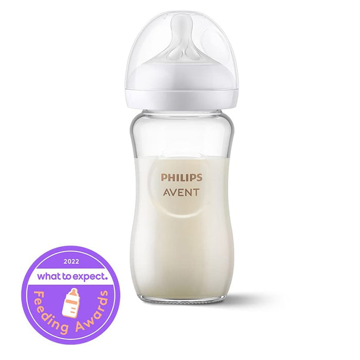 Philips Avent Glass Natural Baby Bottle 8oz/250ml - 1 pack