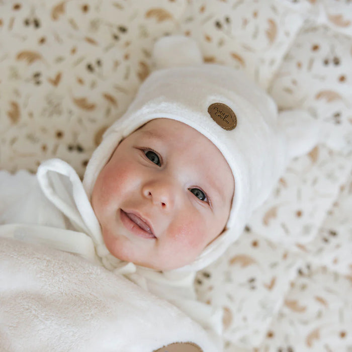 Bonnet en peluche Ourson Petit Coulou pour bébé (0 à 18 mois)