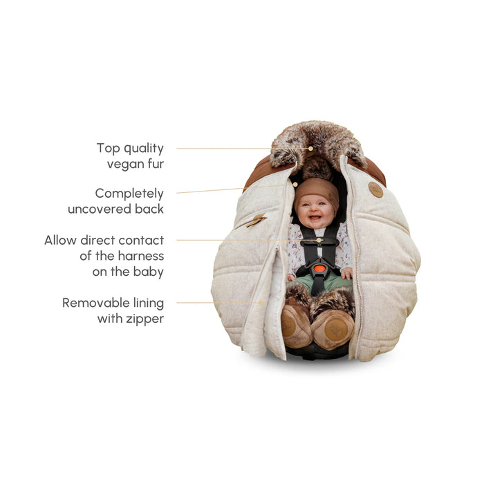 Petit Coulou 3 Seasons Car Seat Cover - Classic & Wool Collections