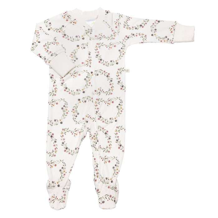 Pyjama pour bébé 1 pièce en bambou Perlimpinpin - Cœurs