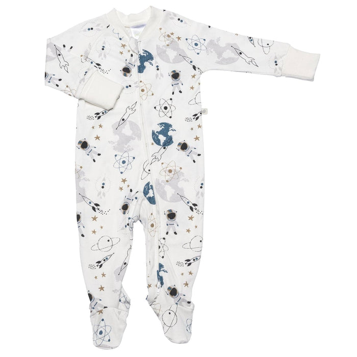 Pyjama pour bébé 1 pièce en bambou Perlimpinpin - Espace