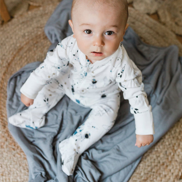 Pyjama pour bébé 1 pièce en bambou Perlimpinpin - Espace