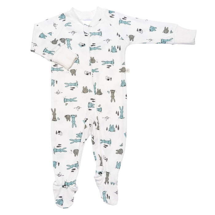 Pyjama pour bébé 1 pièce en bambou Perlimpinpin - Lapins