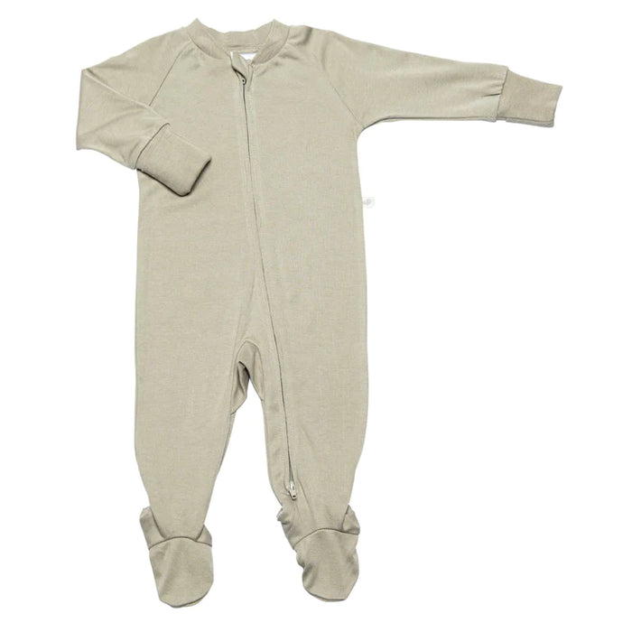 Pyjama pour bébé 1 pièce en bambou Perlimpinpin - Taupe