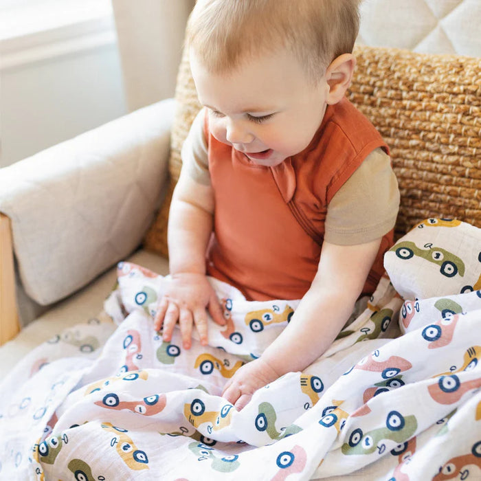Perlimpinpin Cotton Muslin Swaddle Baby Blankets - MS35O