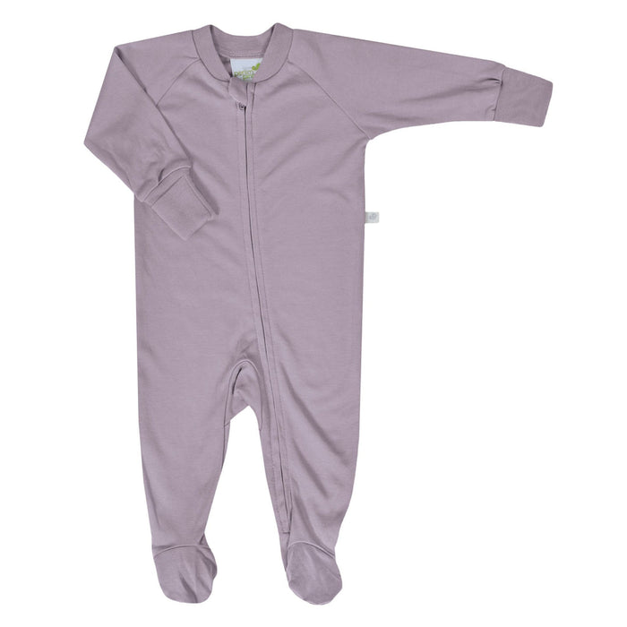 Pyjama pour  bébé 1 pièce en bambou Perlimpinpin - Prune