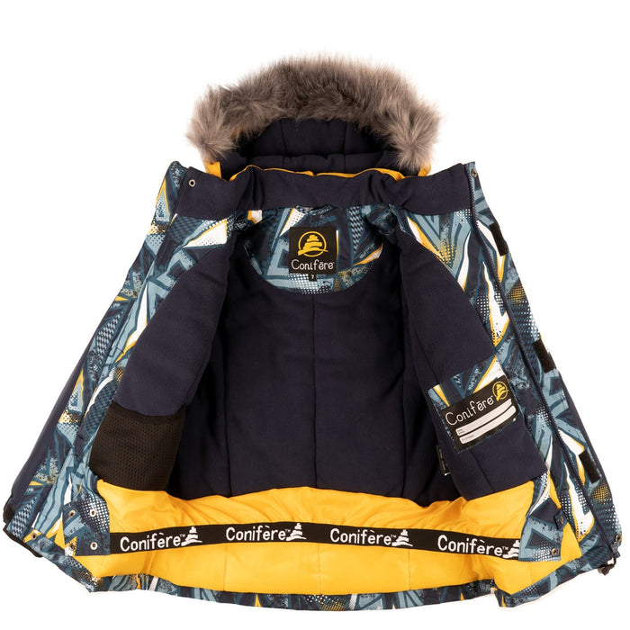 Conifere TRIGLAV - Toddler Boys Gold/Navy Snowsuit Set