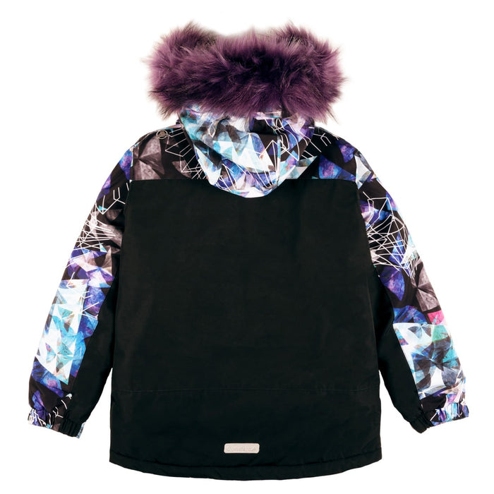 Conifere TAKLA - Girls Black Kaleidoscope Snowsuit Set