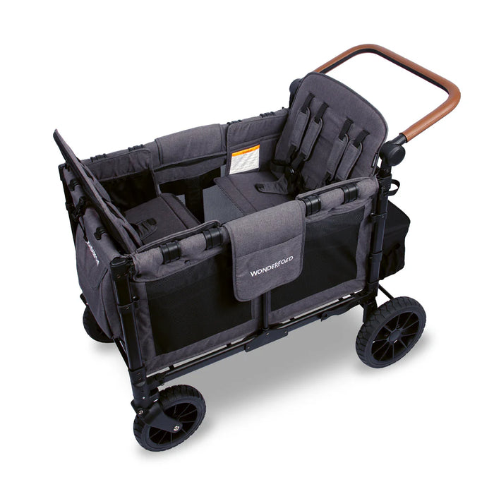 Wonderfold W4 LUXE Premium Push Quad Stroller