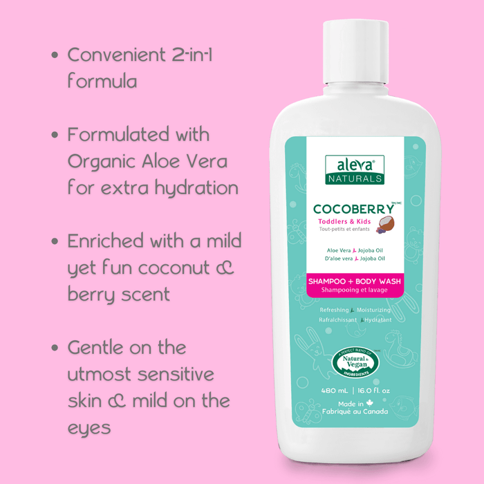 Aleva® - Aleva Naturals® Cocoberry™ Toddler & Kids Shampoo & Body Wash - 480ml