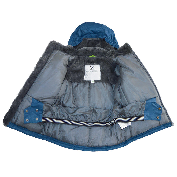 Habit de neige Perlimpinpin pour tout-petits et grands enfants - Denim Aztec (Tailles 2, 3x et 6x)