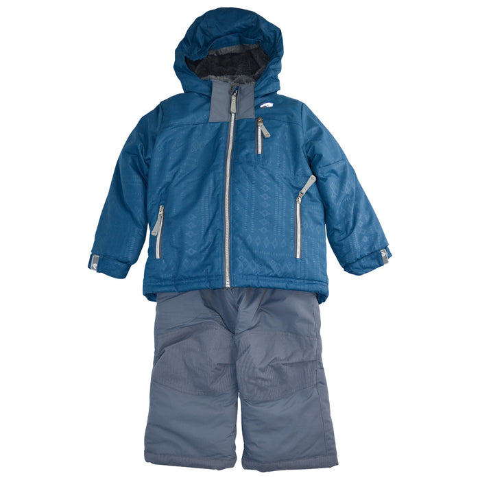 Habit de neige Perlimpinpin pour tout-petits et grands enfants - Denim Aztec (Tailles 2, 3x et 6x)