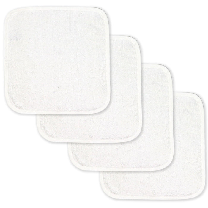 Baby Mode Signature - Baby Mode Signature 4 Pack Solid Washcloth White
