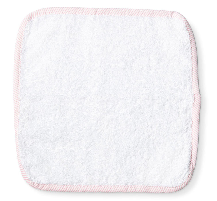 Baby Mode Signature - Baby Mode Signature Solid Washcloth with Striped Trim