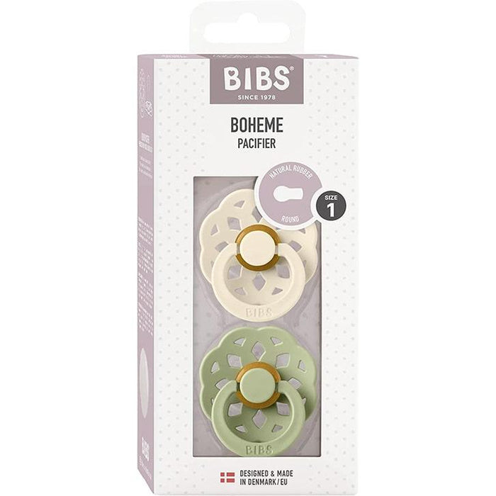 Bibs® - Bibs Boheme Natural Rubber Pacifiers - 2 Pack