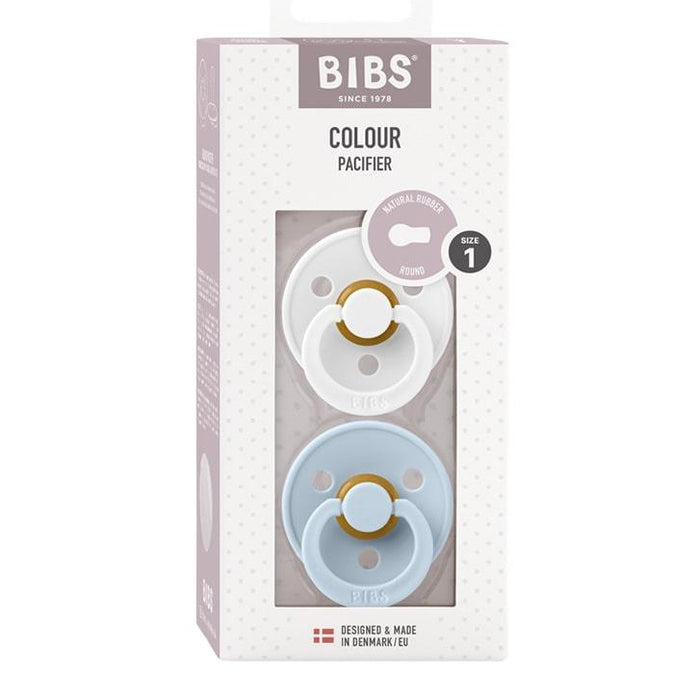 Bibs® - Bibs Original Natural Rubber Pacifiers - 2 Pack - 2 Colors