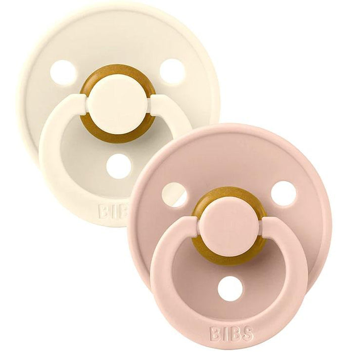 Bibs® - Bibs Original Natural Rubber Pacifiers - 2 Pack - 2 Colors