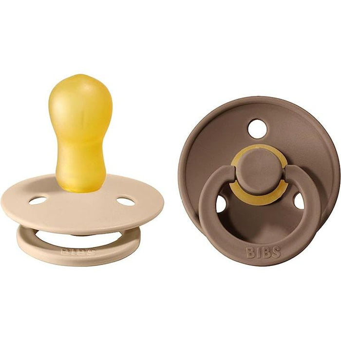 Bibs® - Bibs Original Natural Rubber Pacifiers - 2 Pack - 2 Colors