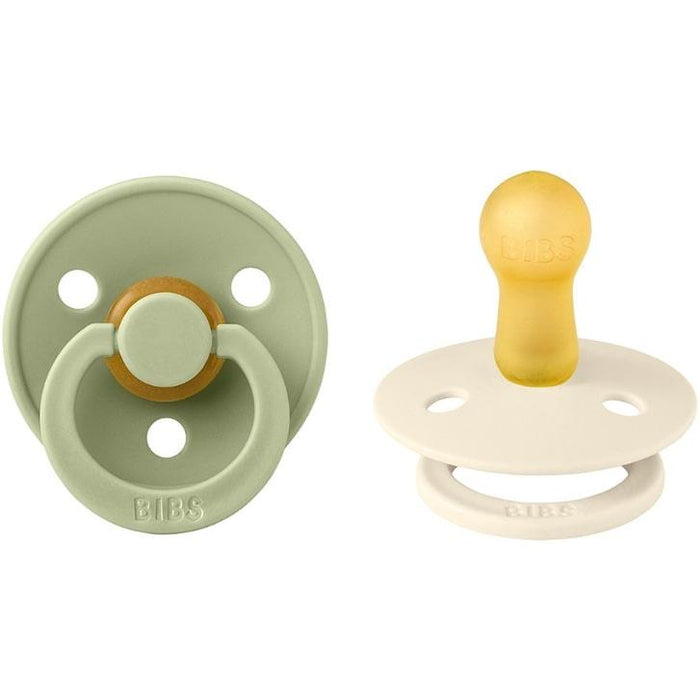 Bibs® - Bibs Original Natural Rubber Pacifiers - 2 Pack - 2 Colors